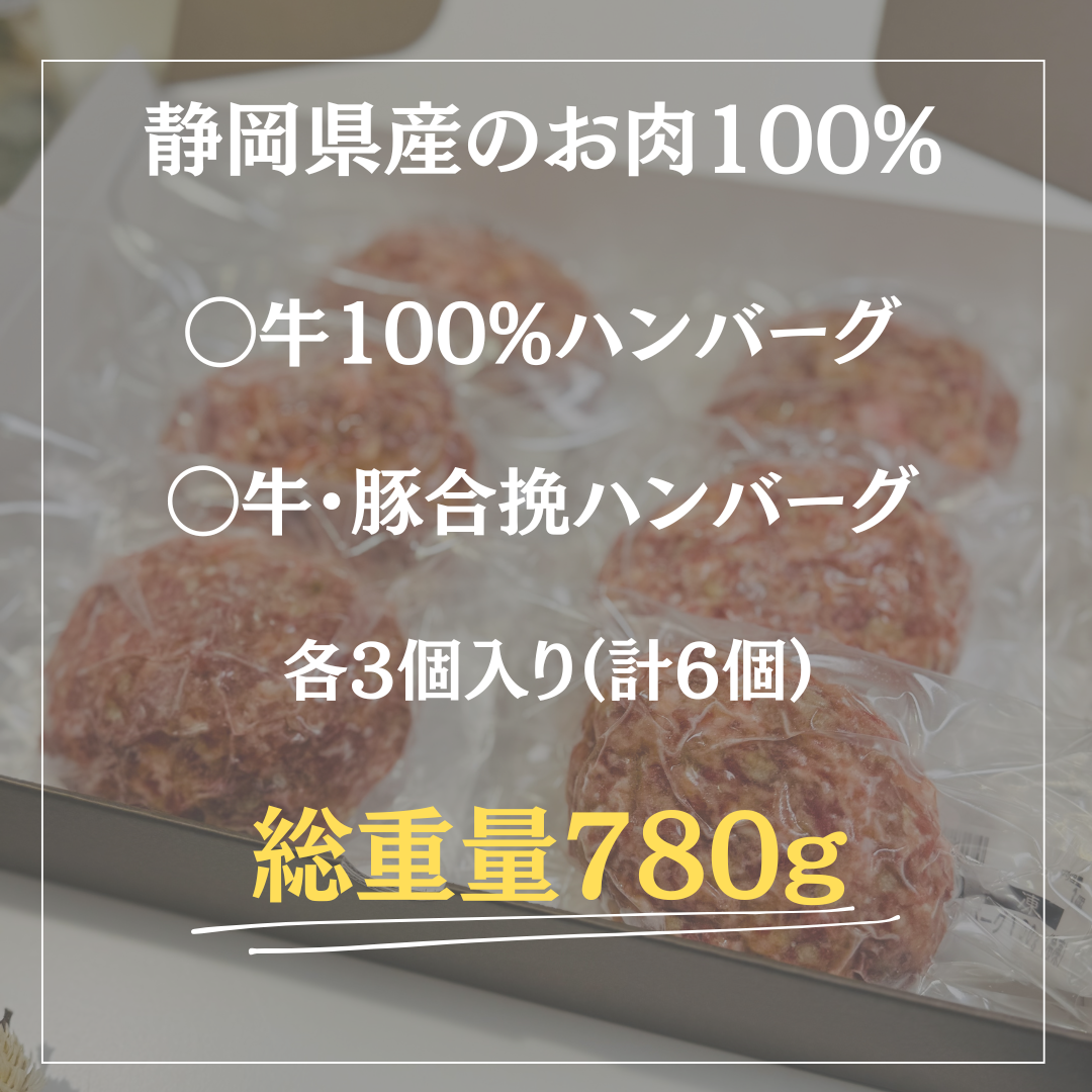 「まるでステーキ!?」静岡県産ハンバーグセット【6個入】[送料無料]